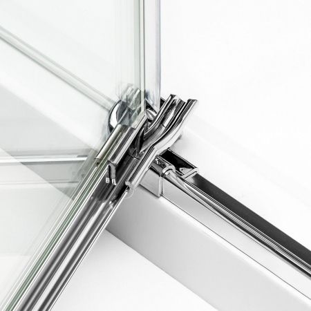 Душевое ограждение NEW TRENDY REFLEXA L 80x100x200 EXK-1249 (хром), артикул EXK-1249