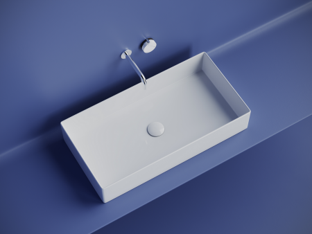 Раковина накладная прямоугольная Элемент (Element) 701x361x130, цвет белый, арт.CN6071, артикул CN6071