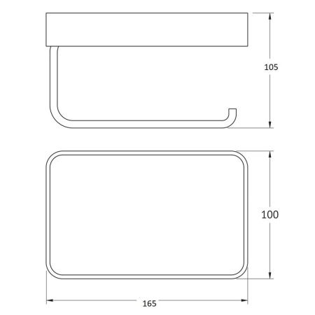 Держатель туалетной бумаги Bronze de Luxe 1760S 10513 с полкой Бронза