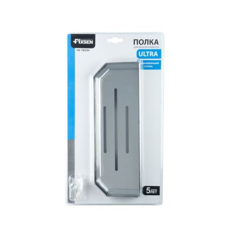 Полка металличеcкая FIXSEN HI-TECH FX-843, хром, артикул FX-843