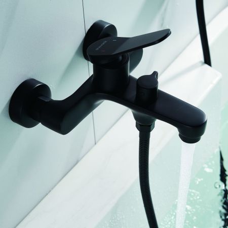 Смеситель для ванны Shevanik S6202H, черный