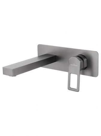 Смеситель для раковины встраиваемый WONZON & WOGHAND FRAME, Темный графит (WW-88869010-BGM), артикул WW-88869010-BGM