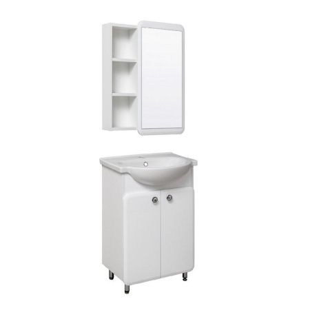 Тумба под раковину Runo Капри 55 4620750028060 Белая