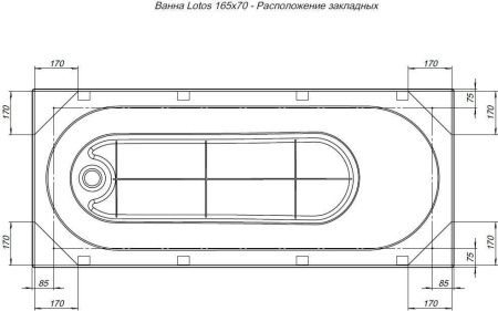Акриловая ванна Aquanet Lotos 165x70 (с каркасом) Акриловая ванна Aquanet Lotos 165x70 (с каркасом)