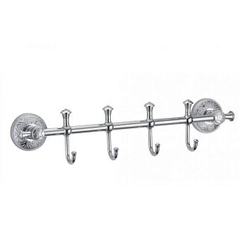 Планка с крючками Savol S-005874A, хром