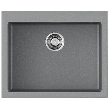 Мойка, OMOIKIRI, Bosen, ширина, мм-610, глубина, мм-500, высота, мм-210, тип установки-встраиваемый, отверстия для смесителя-3 промаркированных, с переливом, сифон и донный клапан в комплекте, автоматический донный клапан приобретается отдельно, материал-