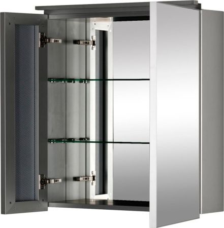 Зеркальный шкаф De Aqua Алюминиум 70 серебро