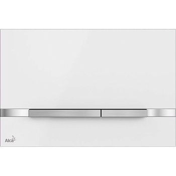 Клавиша смыва Alcaplast Flat Color STRIPE-WHITE Белая