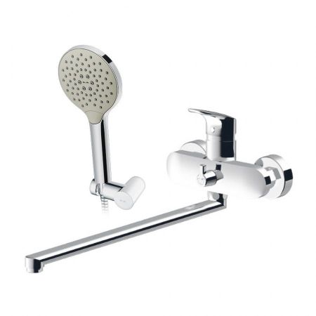 F8095000 Like, смеситель д/ванны/душа, излив 320 мм, душевой набор, хром, шт., артикул F8095000