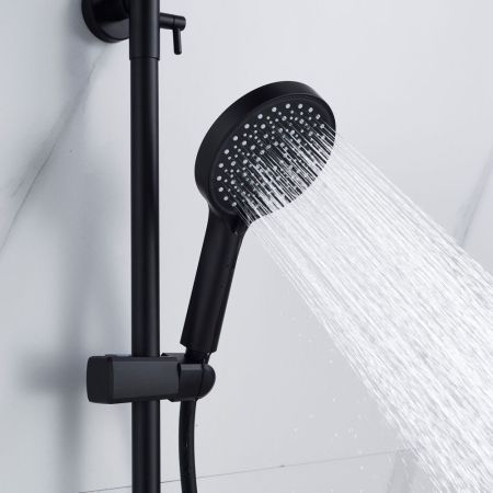 Душевая система Shevanik S4726H, черный, артикул S4726H