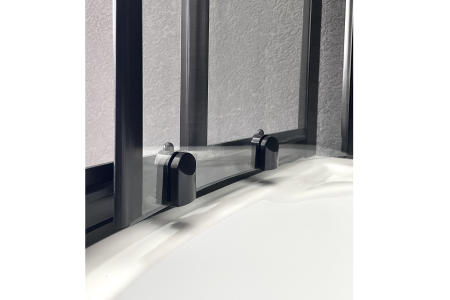 Душевой угол Royal Bath RB 8120BK-T-BL (прозрачное) левый, артикул RB8120BK-T-BL-L