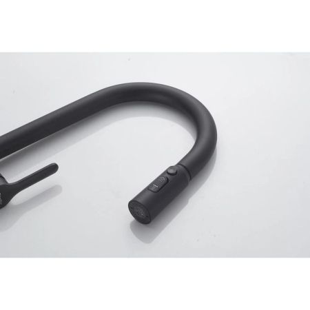 Смеситель для кухни с индикатором температуры Knotlor KN-100/BL, черный, артикул KN-100/BL