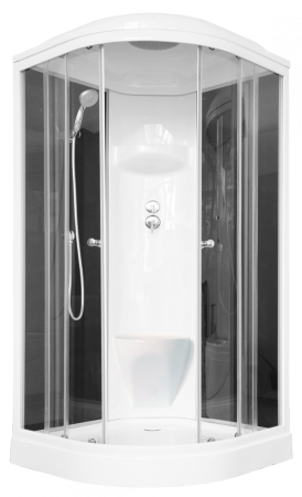 Душевая кабина Royal Bath RB 100HK6-BT (черное/прозрачное), артикул RB100HK6-BT