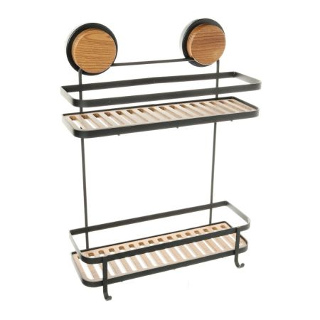 Полка металличеcкая FIXSEN MAGIC  FX-950B-2, черный/коричневый, артикул FX-950B-2