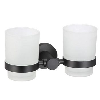Стакан для ванной комнаты двойной Savol S-005668H, черный