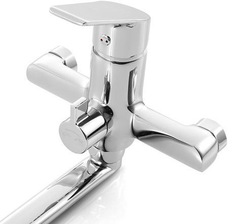 Смеситель для ванны Milardo Nelson NELSBLCM10 универсальный хром, артикул NELSBLCM10