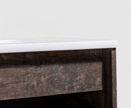 Комплект мебели для ванной Black&White Universe U905.1000 подвесной Пепельный