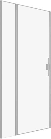 Душевая дверь Allen Brau Priority 90 3.31002.BA серебро браш, артикул 3.31002.BA