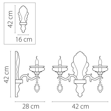 Бра Melagro Lightstar Premium 695622, артикул 695622