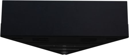 Полка Aquanet Магнум Н 28x28 черная матовая, угловая, артикул 00341536