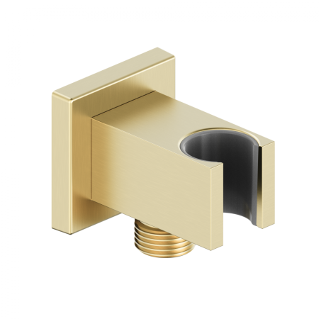 Шланговое подключение с держателем WONZON & WOGHAND, Брашированное золото (WW-HZ2312-BG), артикул WW-HZ2312-BG