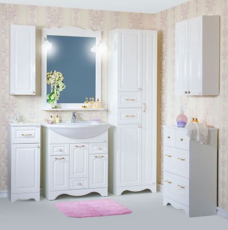 Шкаф навесной Бриклаер АННА 32 см левый, белый, артикул 4627125411526