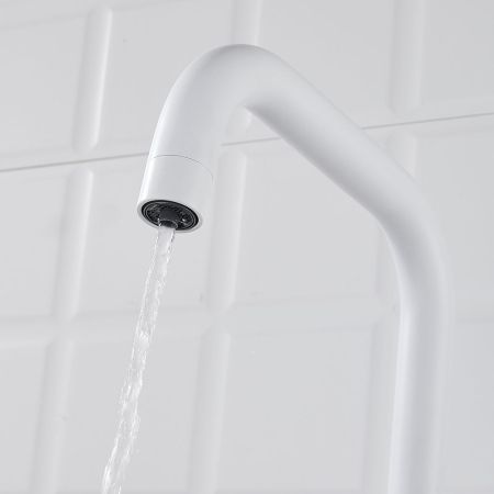 Смеситель для кухни с подключением фильтра Shevanik S528C, белый