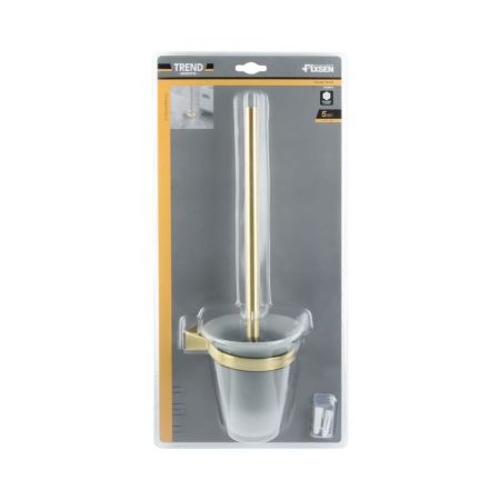 Ершик FIXSEN TREND GOLD FX-99013, матовое золото, артикул FX-99013