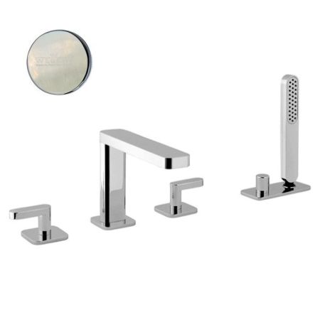 Смеситель на борт ванны Webert Living LV730401345, никель, артикул LV730401345