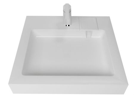 Раковина над стиральной машиной Солярис 60х60 с кронштейнами