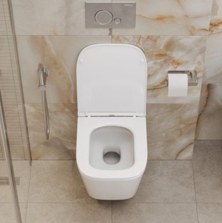 Унитаз подвесной безободковый со смывом TORNADO BelBagno ARDENTE-TOR, артикул BB3103/3106SC