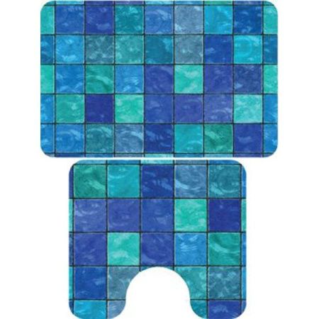 Комплект ковриков Veragio Carpet 68x45 VR.CPT-7200.10 с рисунком Aqua Комплект ковриков Veragio Carpet 68x45 VR.CPT-7200.10 с рисунком Aqua