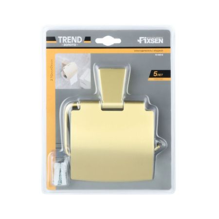 Держатель для туалетной бумаги FIXSEN TREND GOLD FX-99010, матовое золото, артикул FX-99010