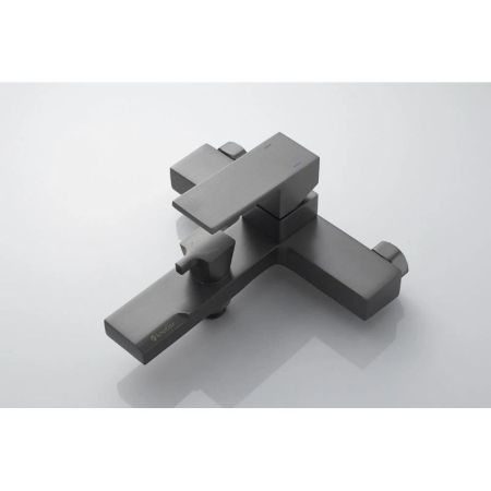 Смеситель для ванны Knotlor KN-22/GM, вороненая сталь, артикул KN-22/GM