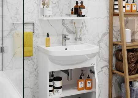 Комплект ONIKA ЭКО 52 (3в1: тумба+раковина+зеркало), артикул 105205