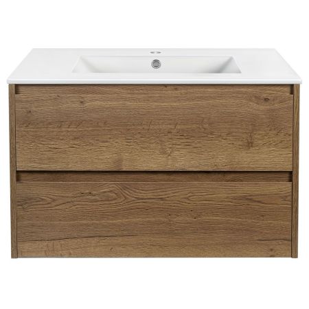 База под раковину Gio 800 подвесная, 2 выкатных ящика soft-close, T.Oak, артикул VMC-2G800TO