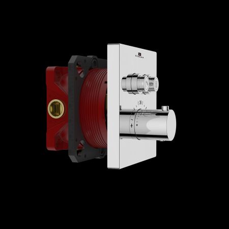 Встраиваемый смеситель для душа VSCV-321TCH двухфункциональный, термостатический, хром, артикул VSCV-321TCH