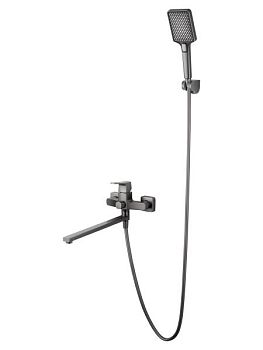 Смеситель для ванны WONZON & WOGHAND FLEX, Темный графит (WW-639906-BGM)