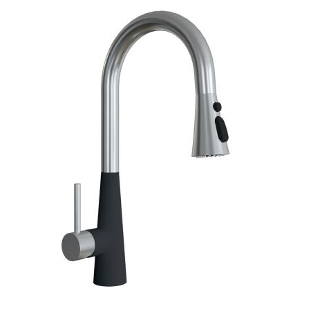 Смеситель для кухни с выдвижным изливом Florentina ВИТА 313.29Н.1223.302, антрацит, артикул 313.29Н.1223.302