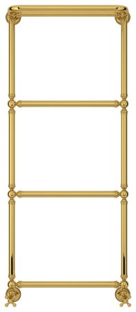 Полотенцесушитель, Сунержа, Ренессанс 1386, водяной, ширина, мм-572, глубина, мм-246, высота, мм-1333, межосевое расстояние-500, подключение-нижнее, мощность, Вт-339, присоединительный размер-НР G 1/2" / НР G 3/4" (эксцентрик), материал-нержавеющая сталь,, артикул 03-0281-1250