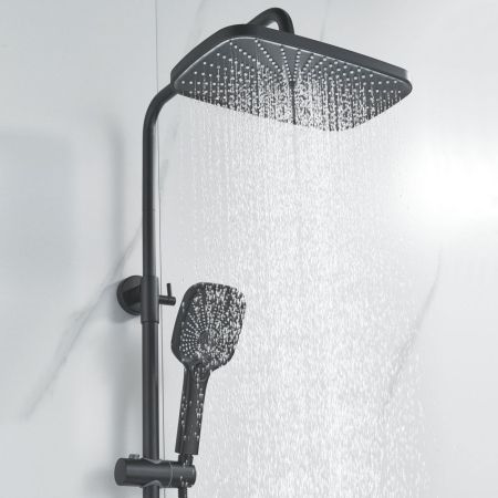 Душевая система Raffine F3685H, черный, артикул F3685H