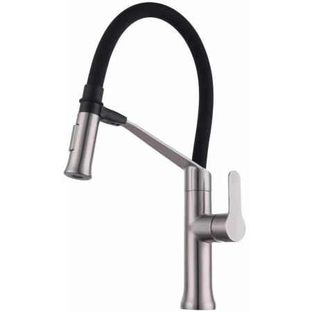 Смеситель для кухни с гибким изливом Savol S-SUS6013-01, сатин, артикул S-SUS6013-01