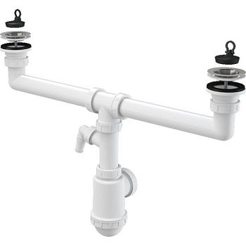 Сифон для кухонной мойки Alcaplast A449P-DN50/40 Белый