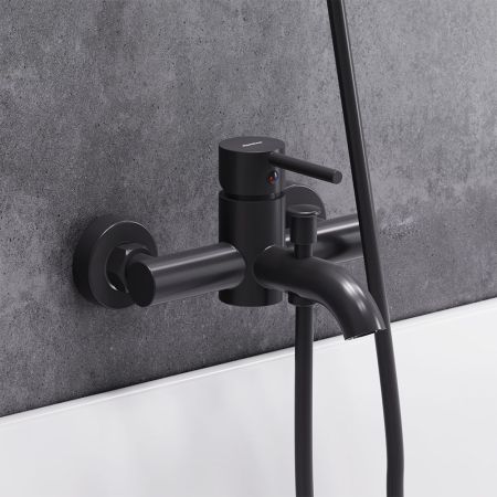 361000300 Scandinavian Pure, смеситель для ванной и душа, чёрный, артикул 361000300