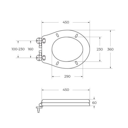 Унитаз-компакт с горизонтальным выпуском воды BELBAGNO BOHEME P-TRAP, артикул CZR-360W-CR