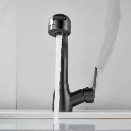 Смеситель для раковины многофункциональный Raffine F291T, оружейная сталь, артикул F291T