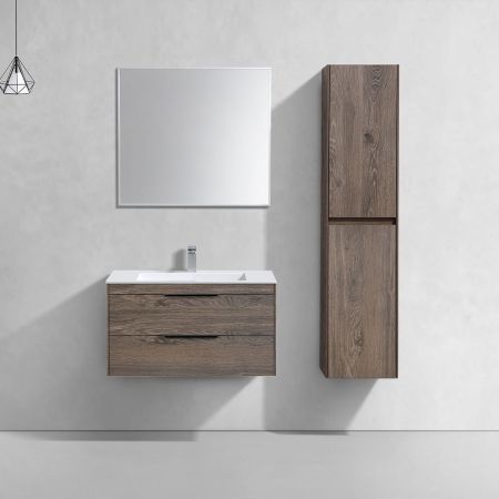База под раковину Chiara 2D 800 подвесная, 2 выкатных ящика soft-close, R.Oak, артикул VMC-2C2800RO