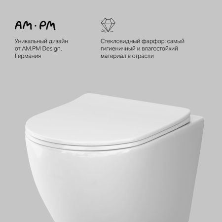 C801900SC Like подвесной унитаз AquaSpin с сид м/лифт, артикул C801900SC