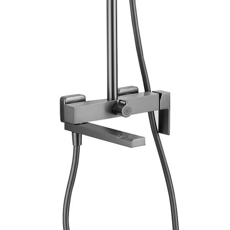 Душевая система BELZ B24613-3, вороненая сталь