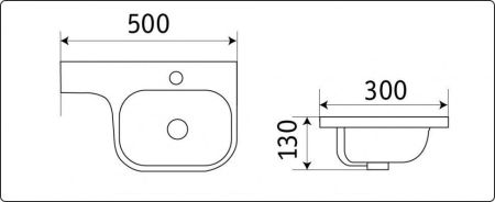Умывальник CeramaLux 78365, артикул 